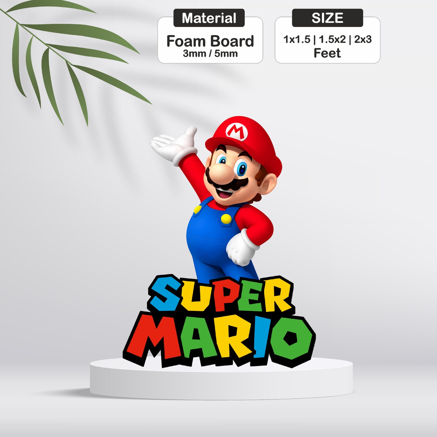 Super Mario Birthday Theme Cutout - BP 04