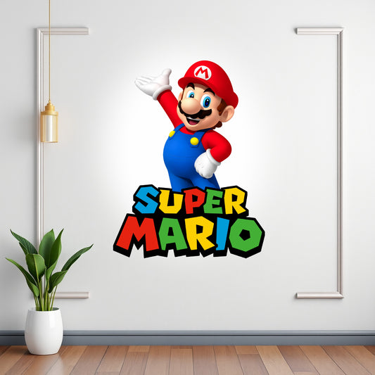 Super Mario birthday character cutout for birthday party
