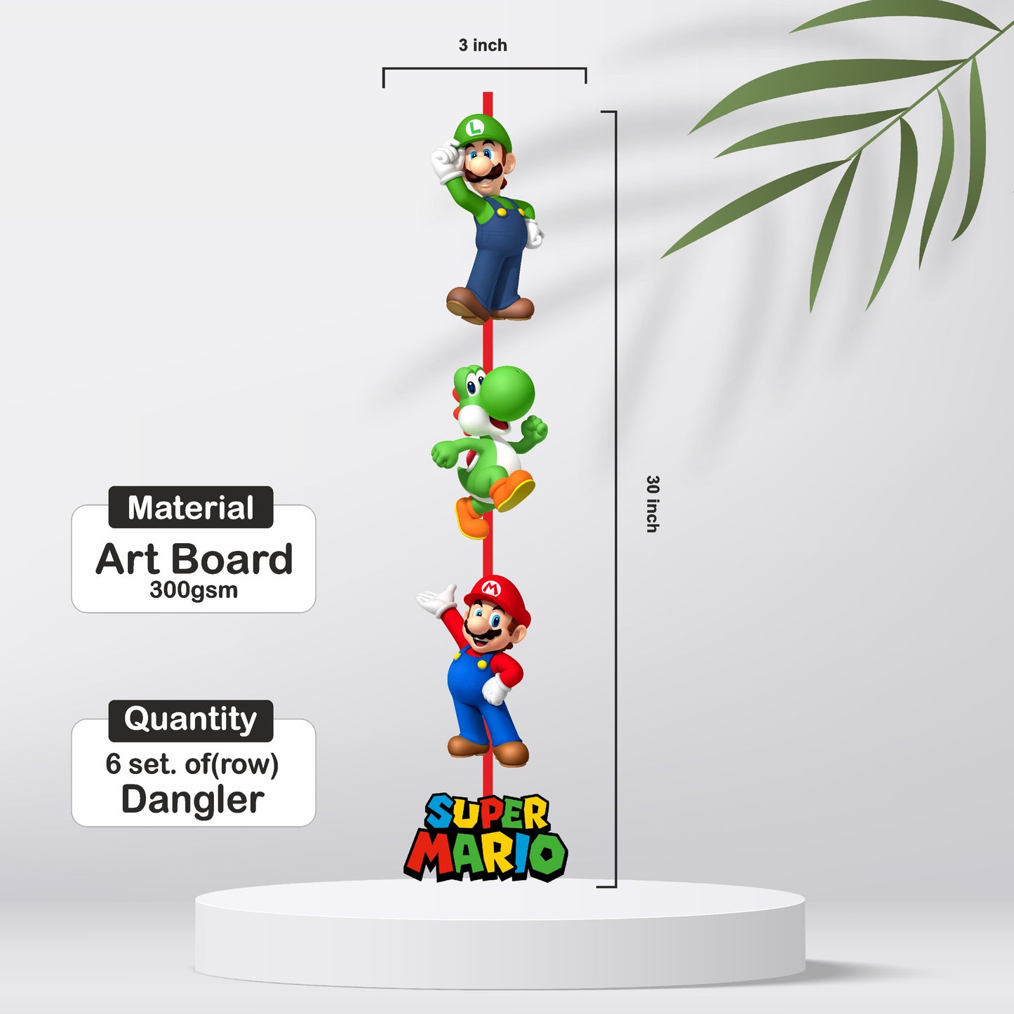 Super Mario Birthday Theme Danglers