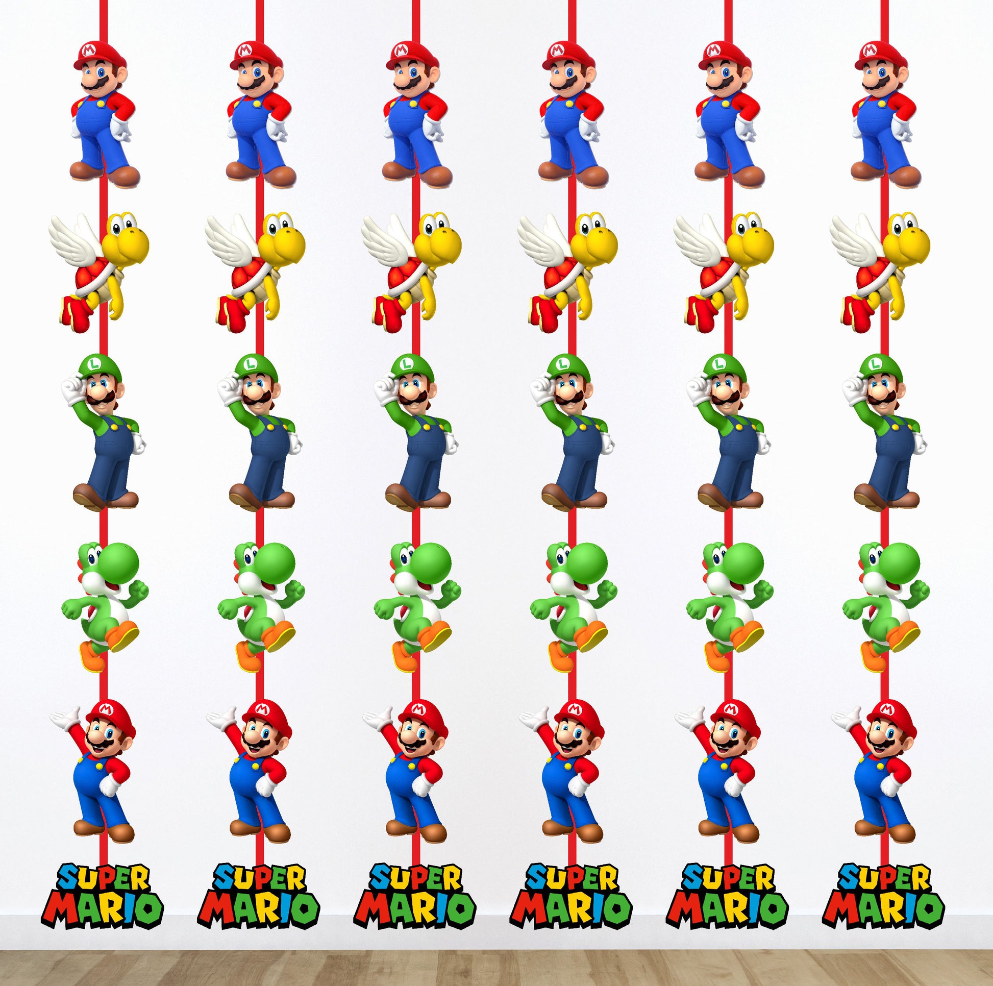 Super Mario Birthday theme character danlgers for birthday decor