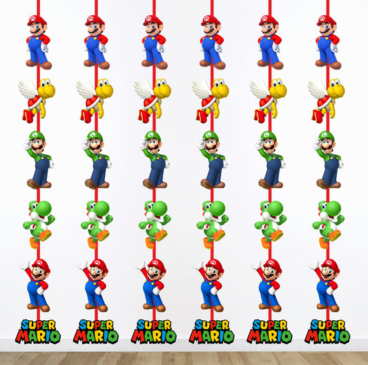 Super Mario Birthday theme character danlgers for birthday decor