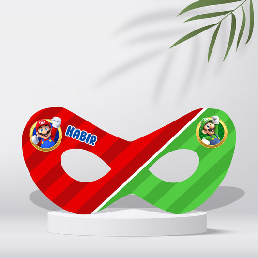 Super Mario Birthday Customized Theme Eye Mask for birthday party
