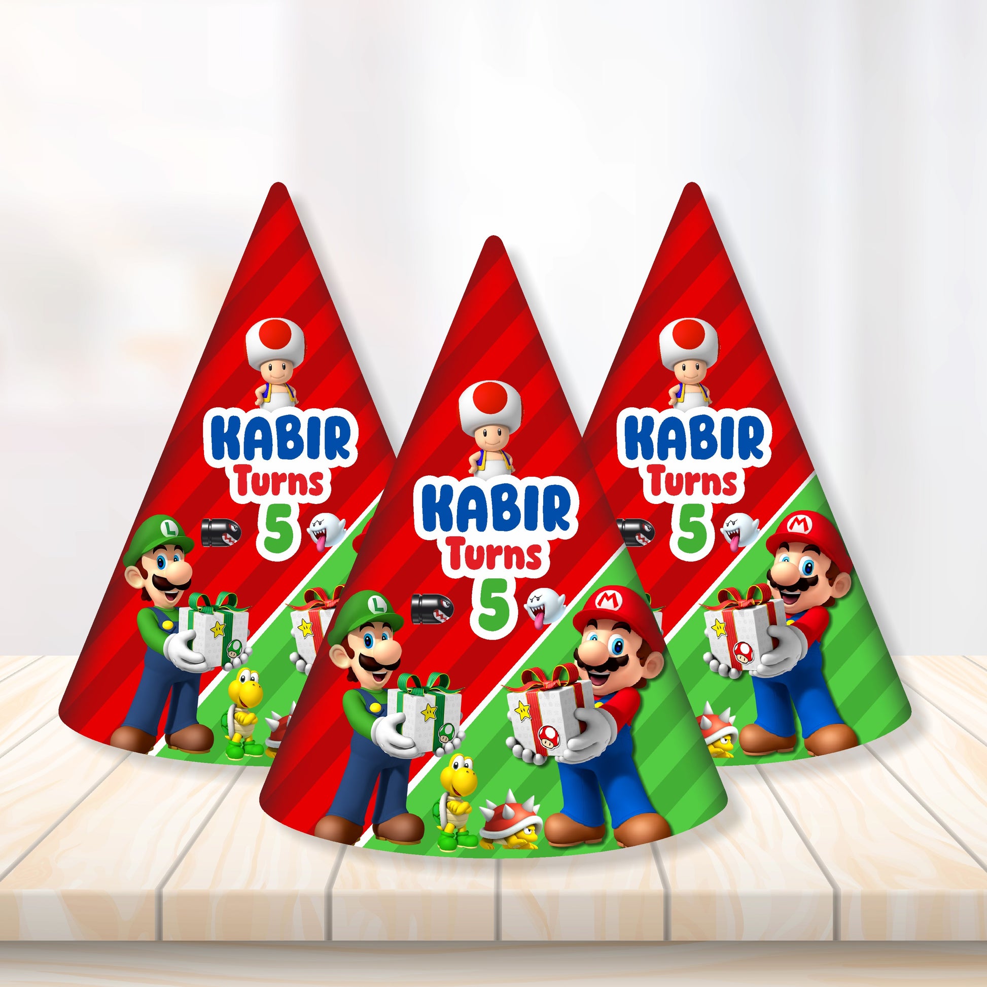 Super Mario Birthday Theme Classic Hat for birthday party