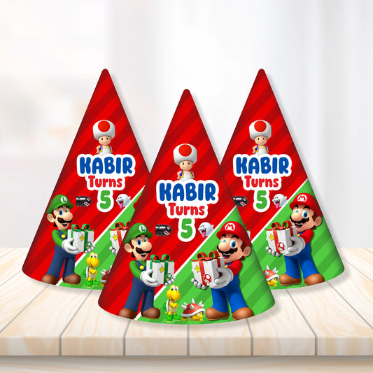 Super Mario Birthday Theme Classic Hat for birthday party