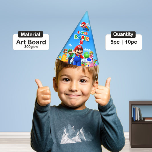 Super Mario Birthday Theme Personalized Hat
