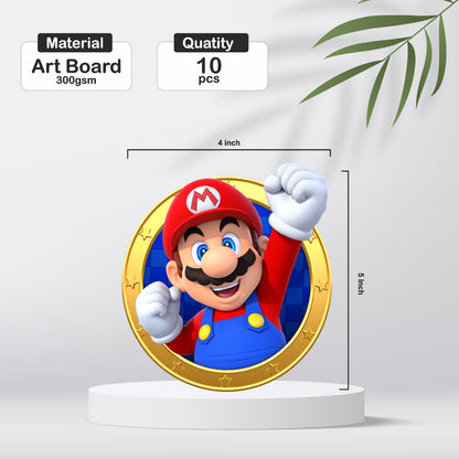 Super Mario Birthday Theme Character Mini Cutouts