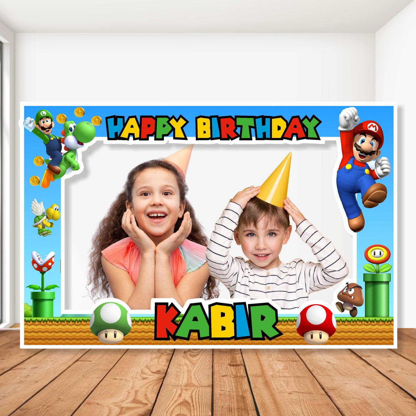 Super Mario Birthday Theme Photobooth
