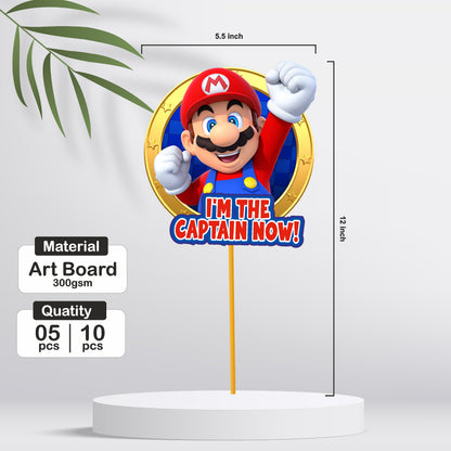 Super Mario Birthday Theme Props