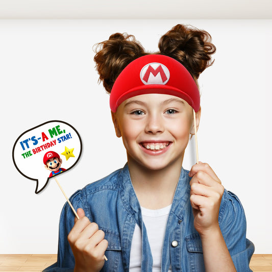 Super Mario Birthday Theme Props