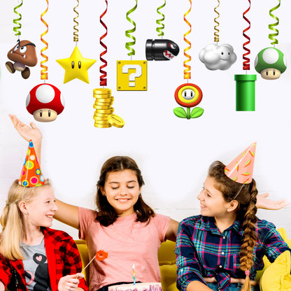 Super Mario Birthday Theme Classic Swirls
