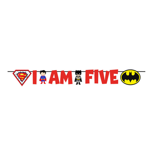 Super Heros Boy Theme Age Bunting