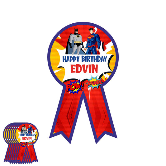 Super Heros Boy Theme Water Bottle Sticker