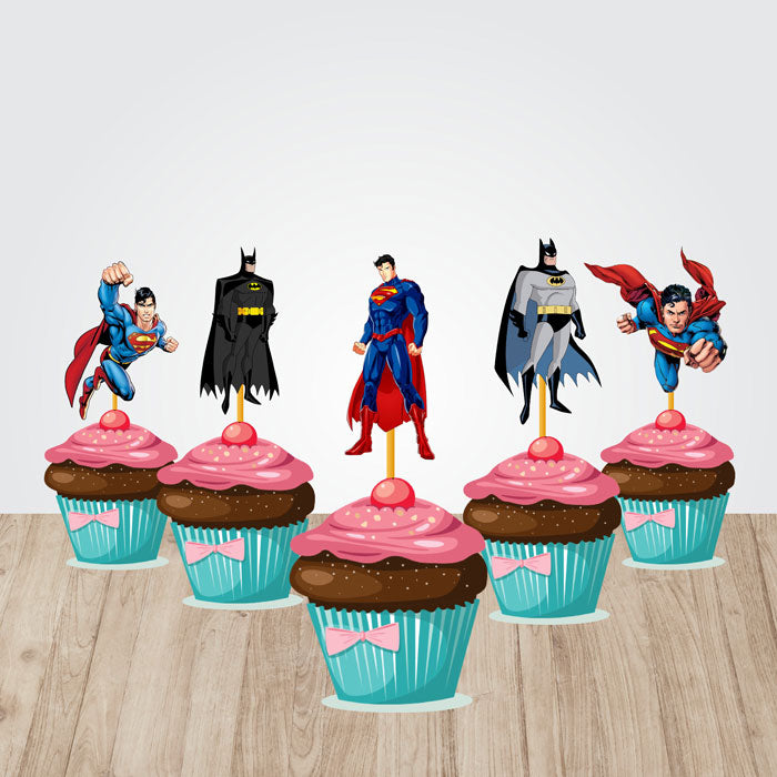 Super Heros Boy Theme Cupcake Topper