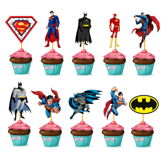 Super Heros Boy Theme Cupcake Topper