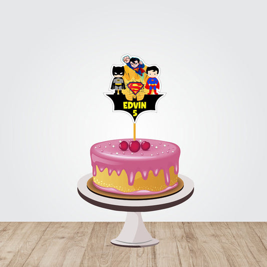 Super Heros Boy Theme Customized Caketopper