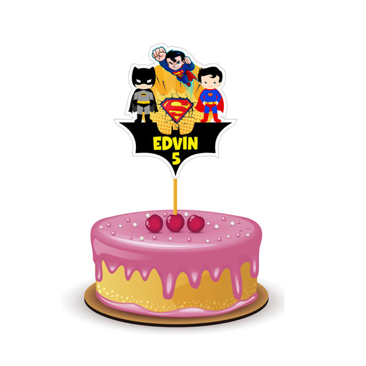 Super Heros Boy Theme Customized Caketopper