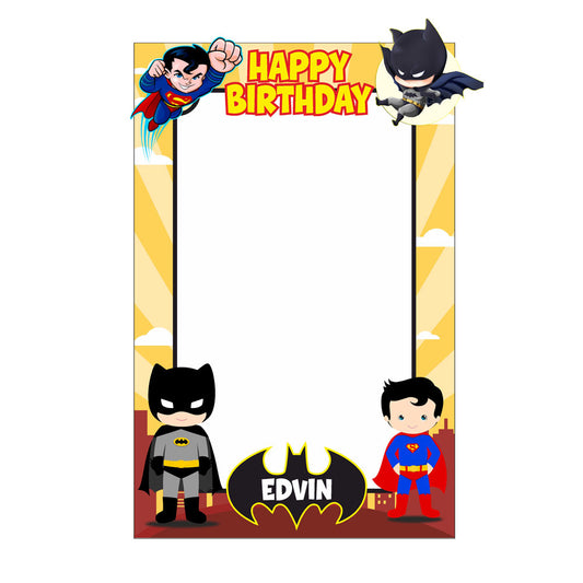 Super Heros Boy Theme Personalized Photobooth