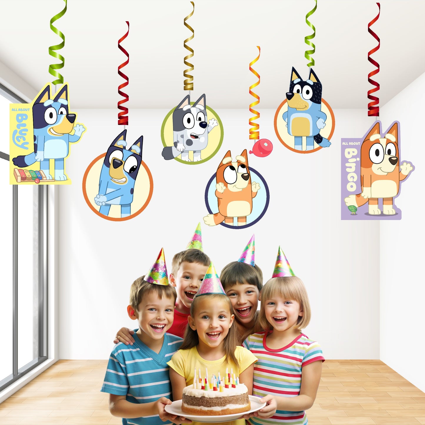 Bluey Theme Classic Swirls