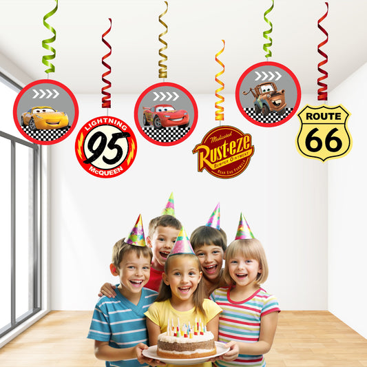 McQeen Car Theme Classic Swirls