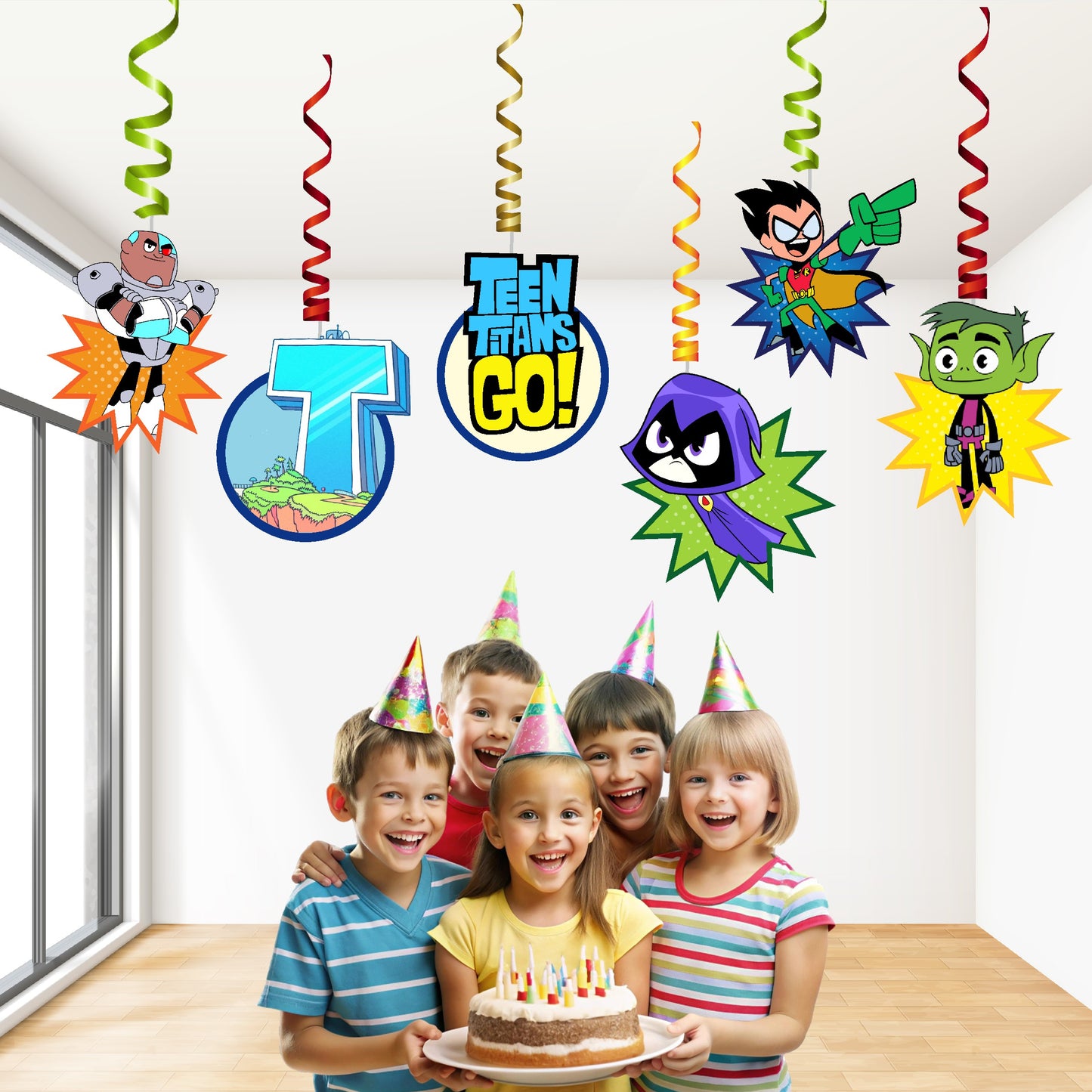 Teen Titans Theme Classic Swirls