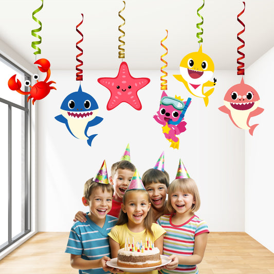 Baby Shark Theme Swirls