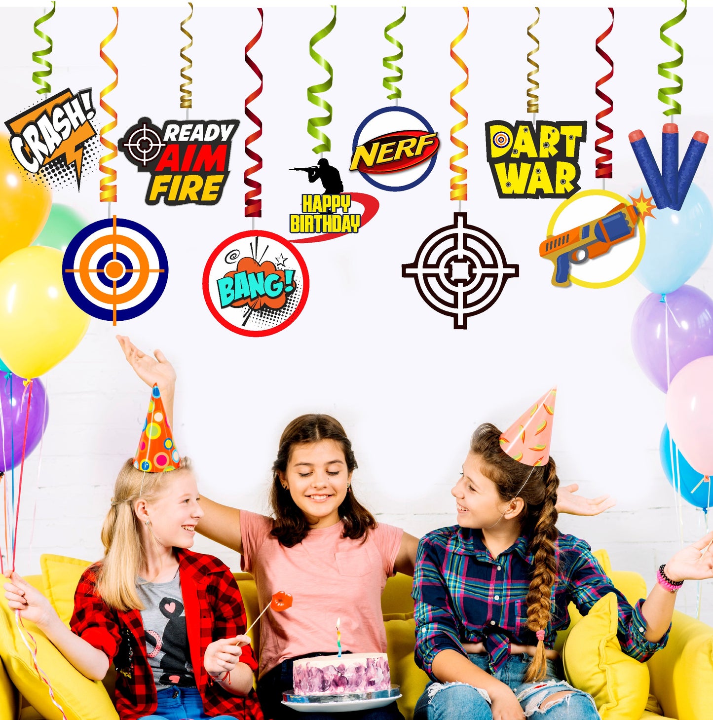 Nerf Gun Theme Classic Swirls