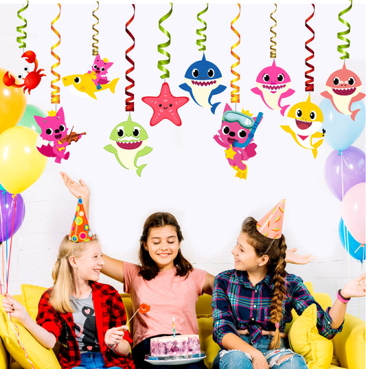 Baby Shark Theme Swirls