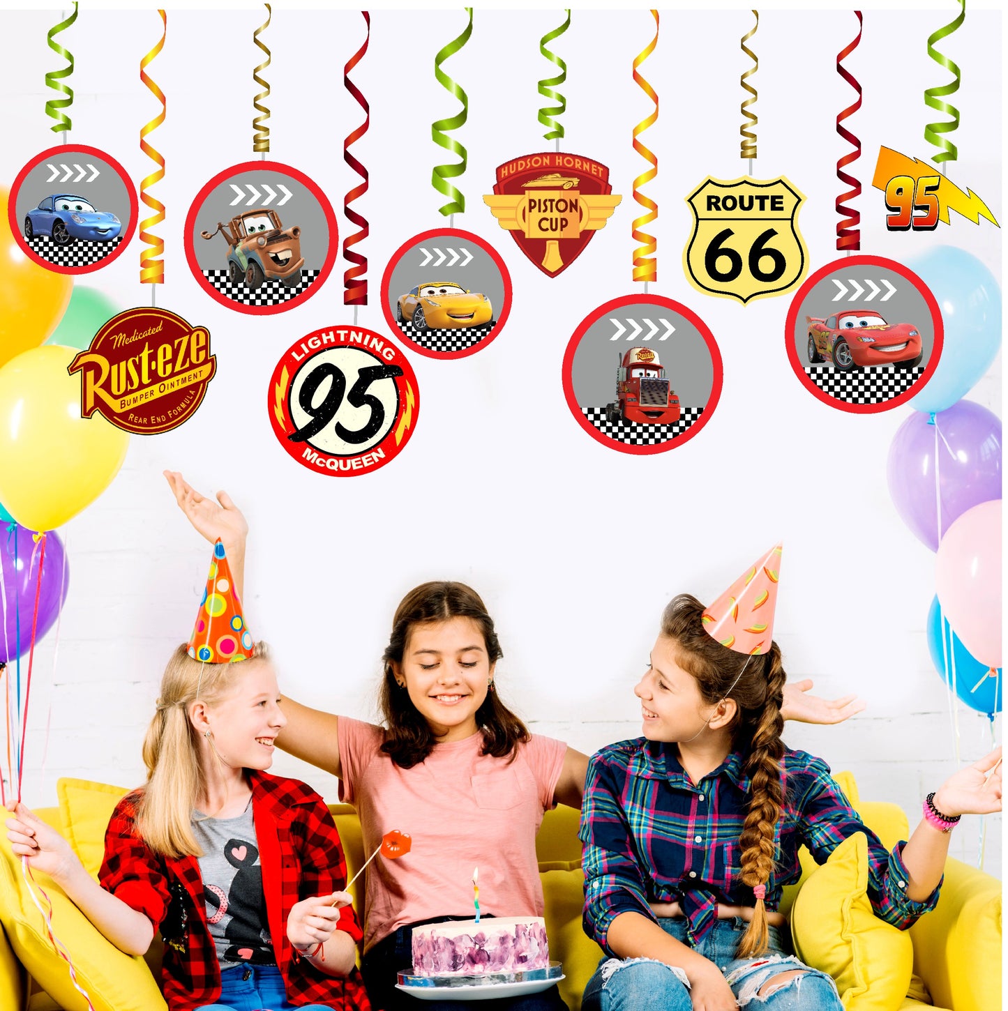 McQeen Car Theme Classic Swirls