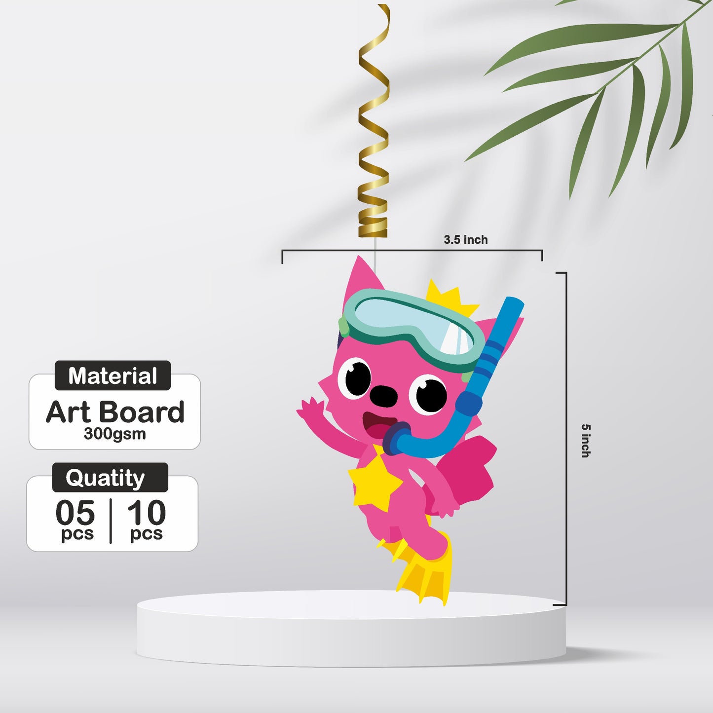 Baby Shark Theme Swirls