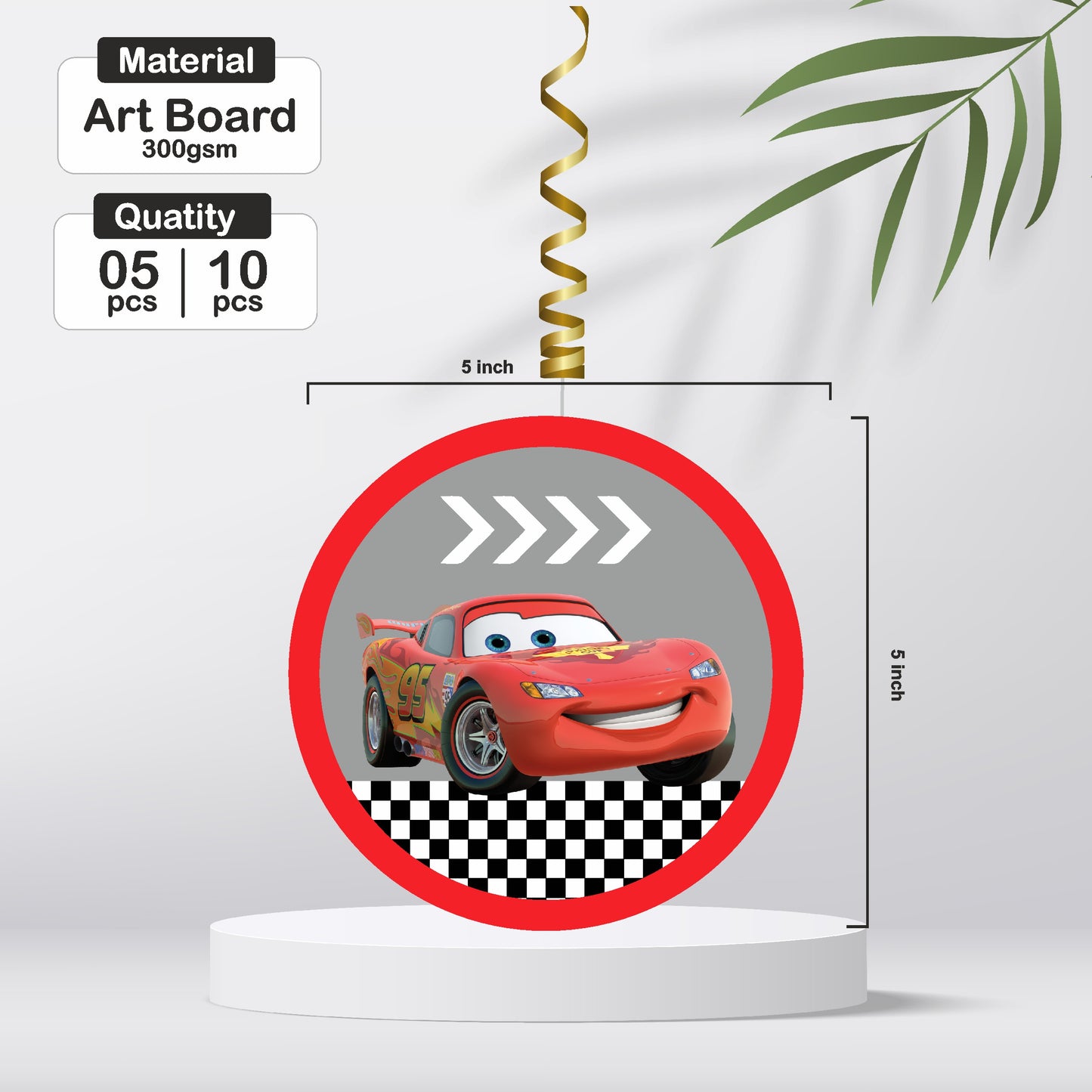 McQeen Car Theme Classic Swirls