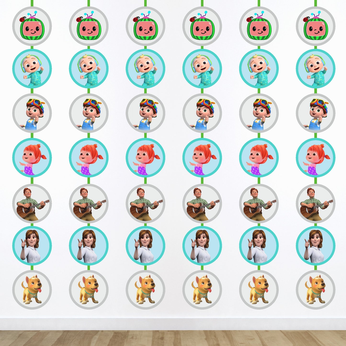 Cocomelon Theme Round Danglers