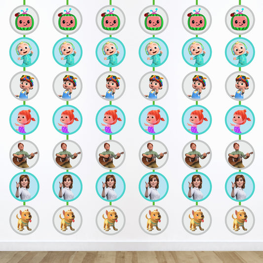 Cocomelon Theme Round Danglers
