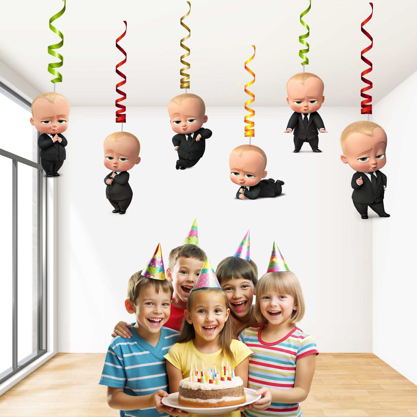 Boss Baby Theme Classic Swirls