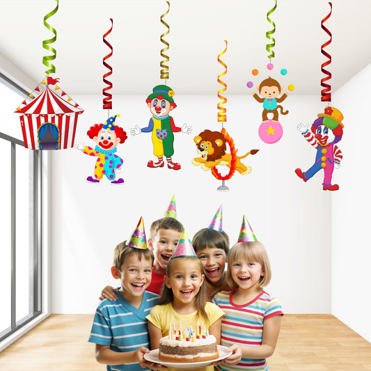 Carnival Theme Character Swirls