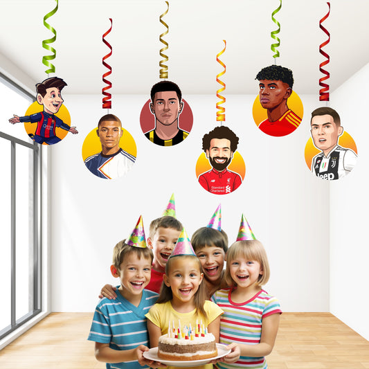 Football Theme Character Swirls