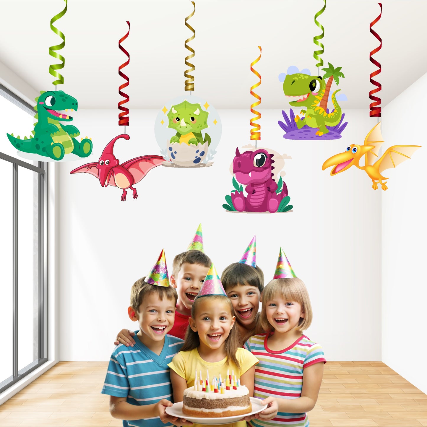 Dino Theme Classic Swirls