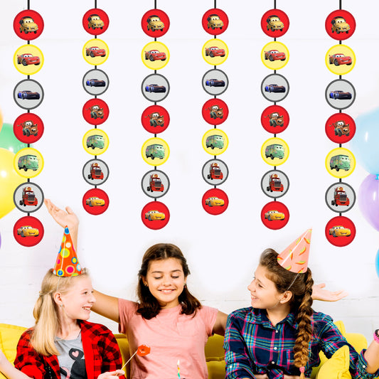 McQeen Car Theme Round Danglers