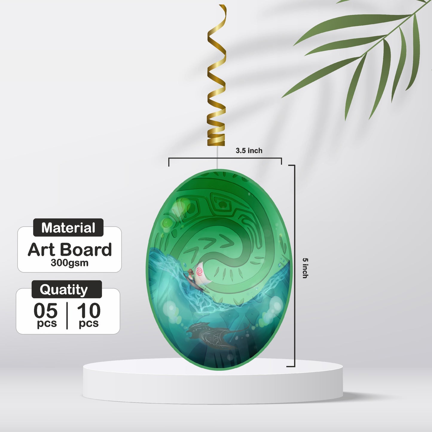 Moana Theme Classic Swirls