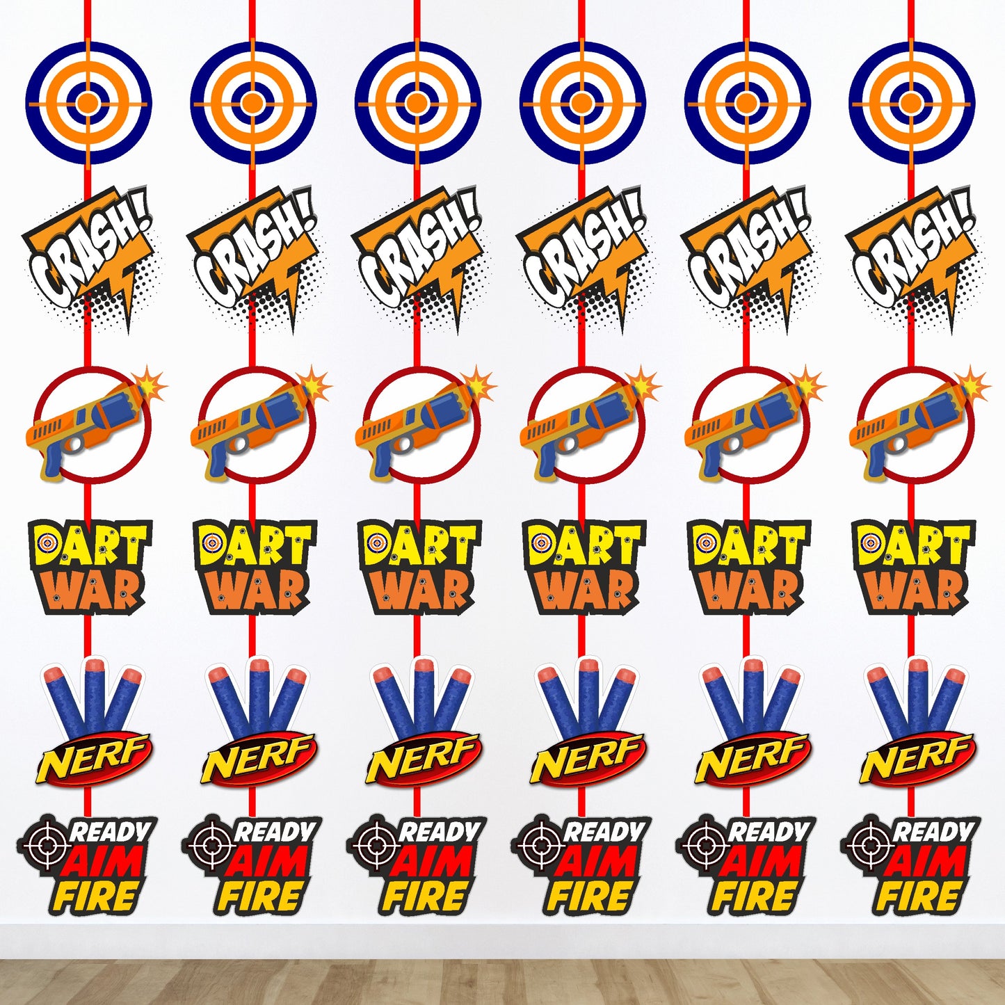 Nerf Gun Theme Classic Danglers