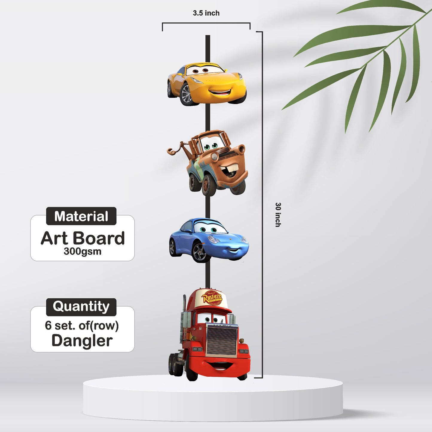 McQeen Car Theme Danglers