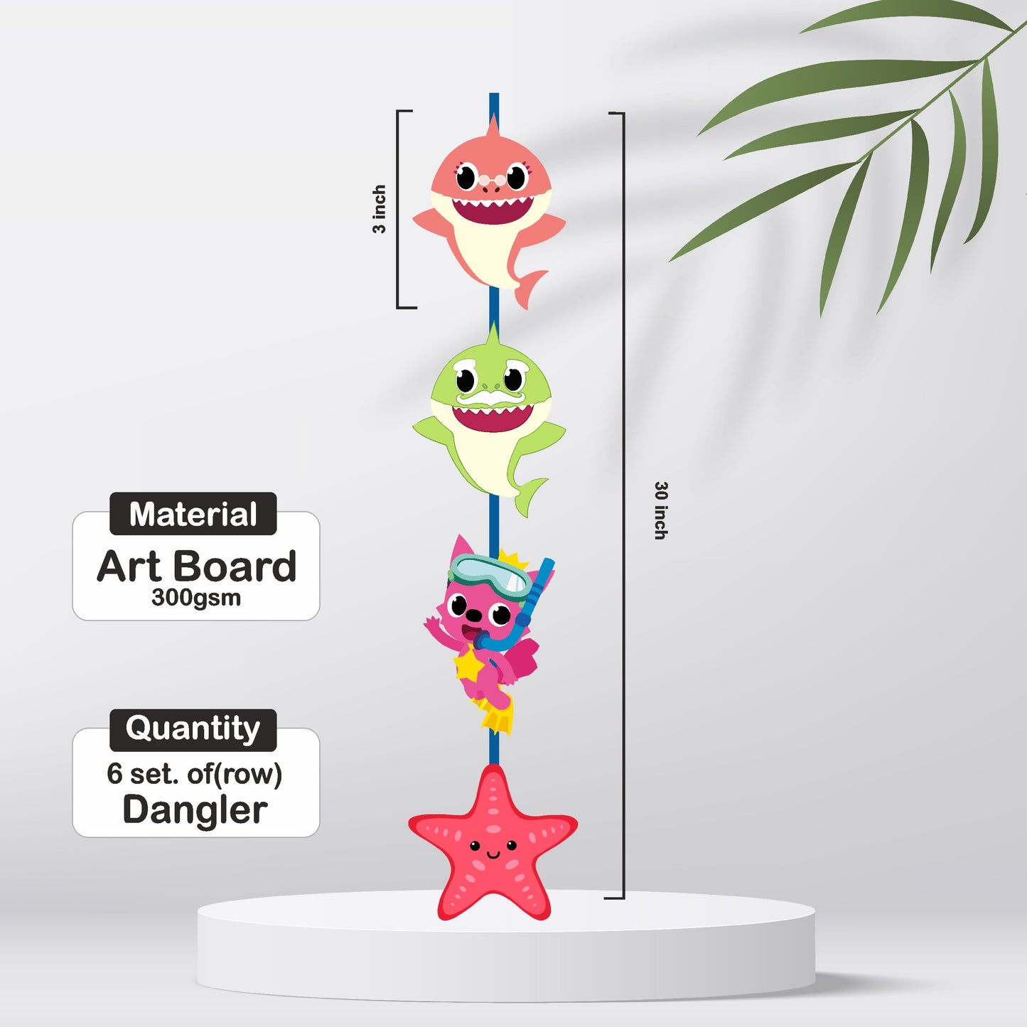 Baby Shark Theme Danglers