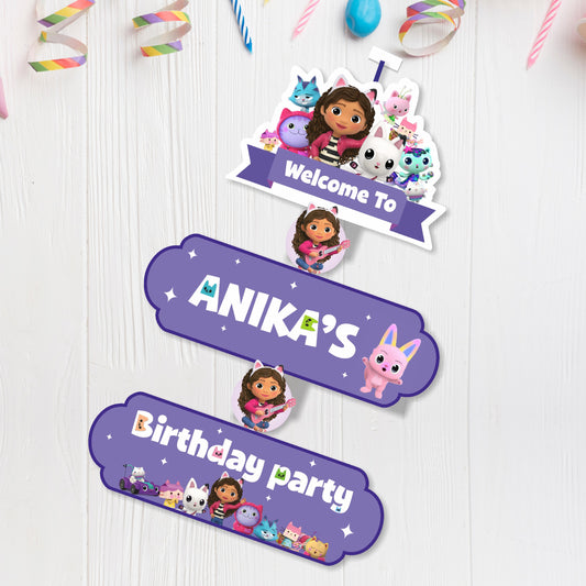 Gabby’s Dollhouse Theme Door Poster