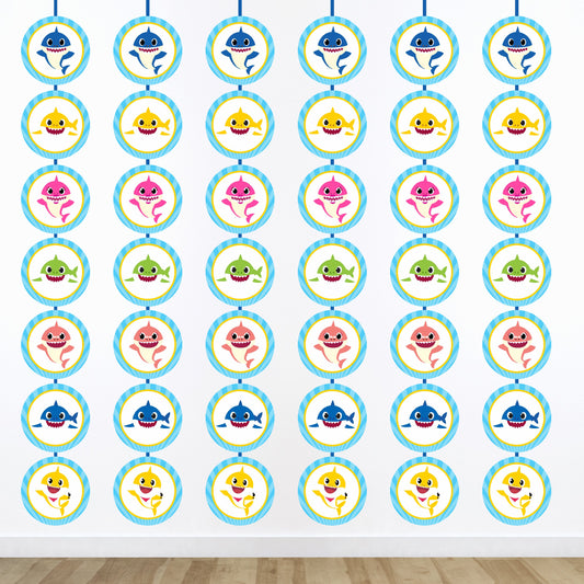 Baby Shark Theme Round Danglers
