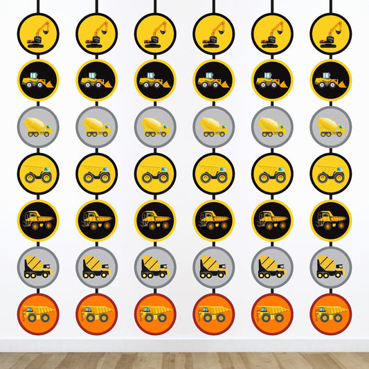 Construction Theme Round Danglers