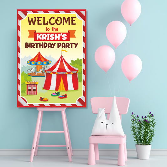 Carnival Theme Welcome Board