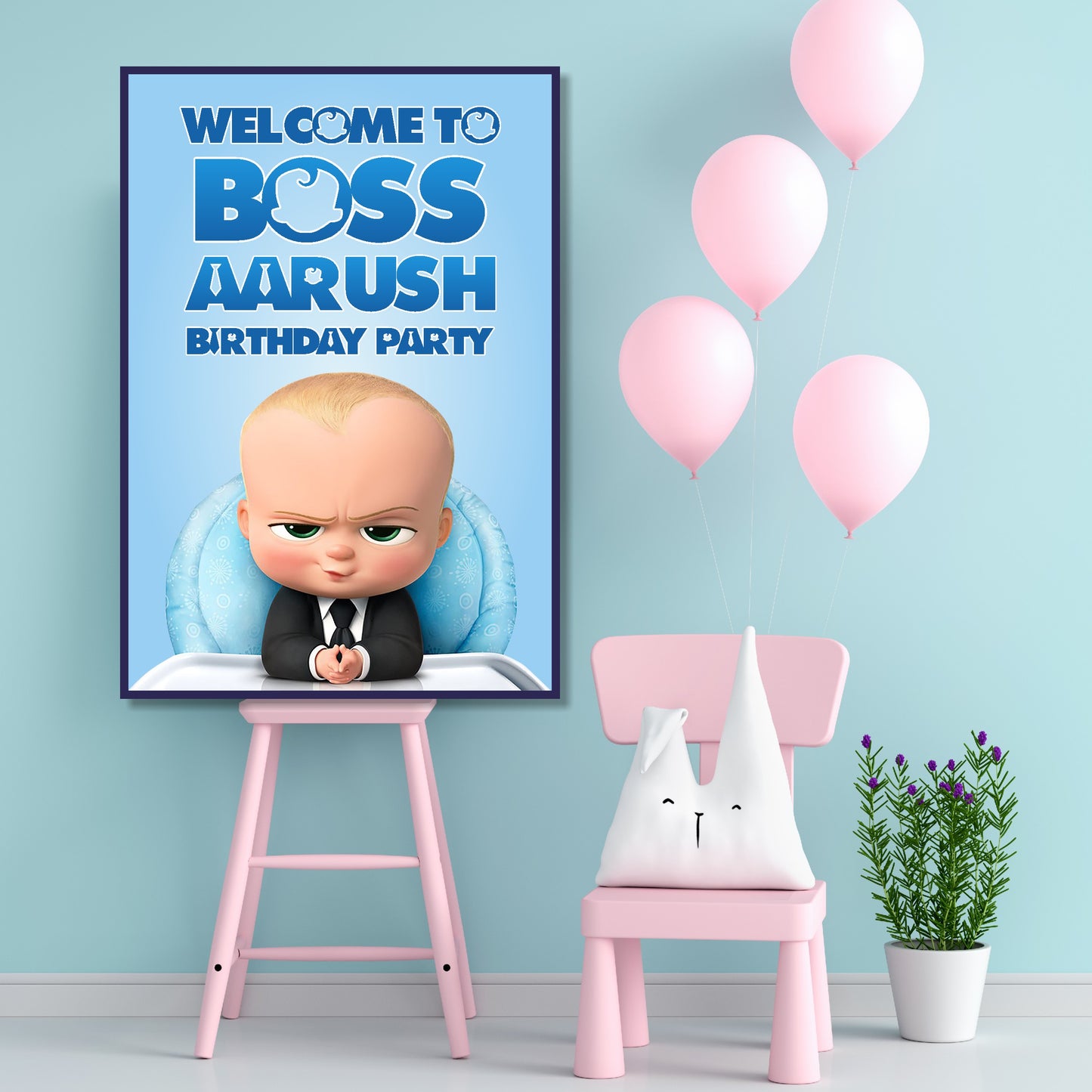 Boss Baby Theme Welcome Board