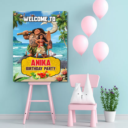 Moana Theme Welcome Board My Store