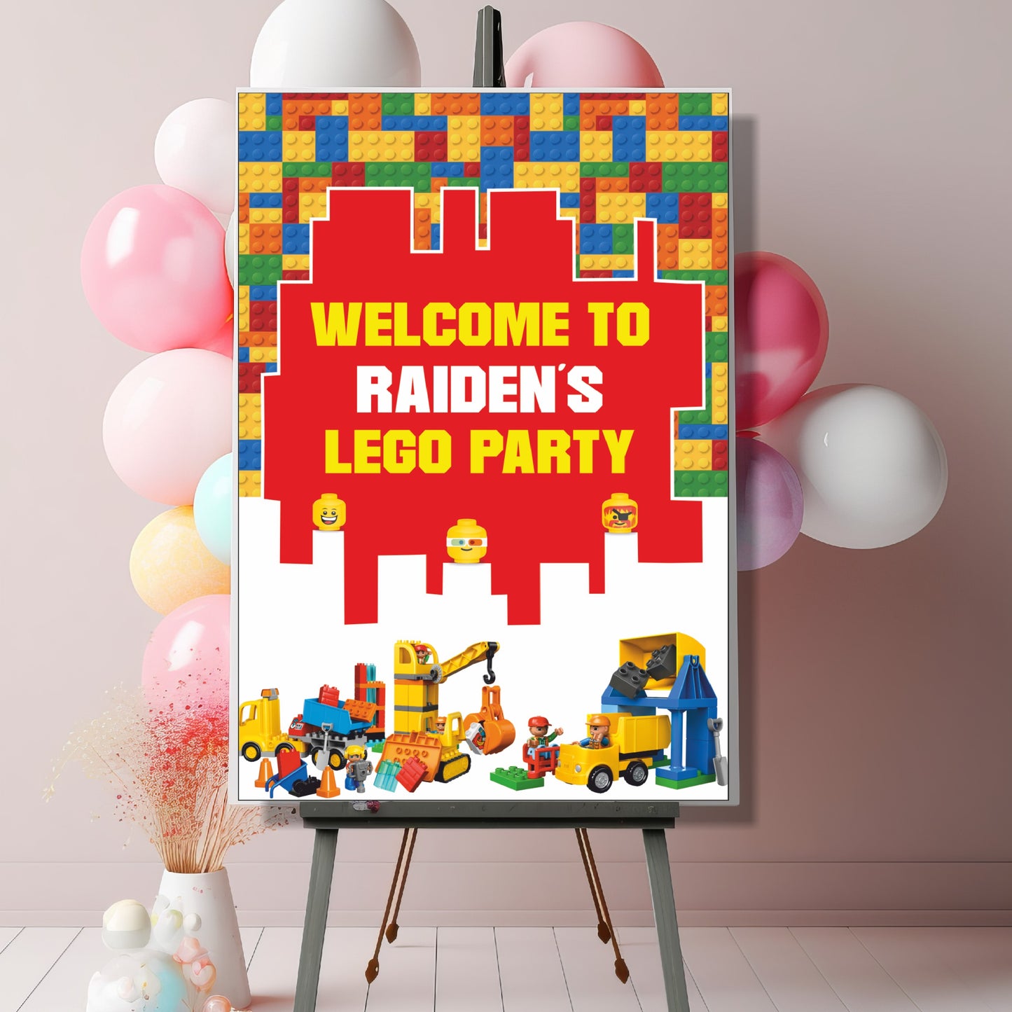 Lego Theme Welcome Board