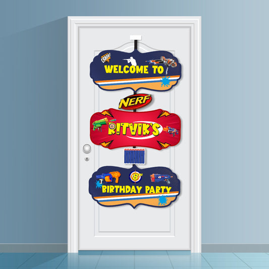 Nerf Gun Theme Door Poster