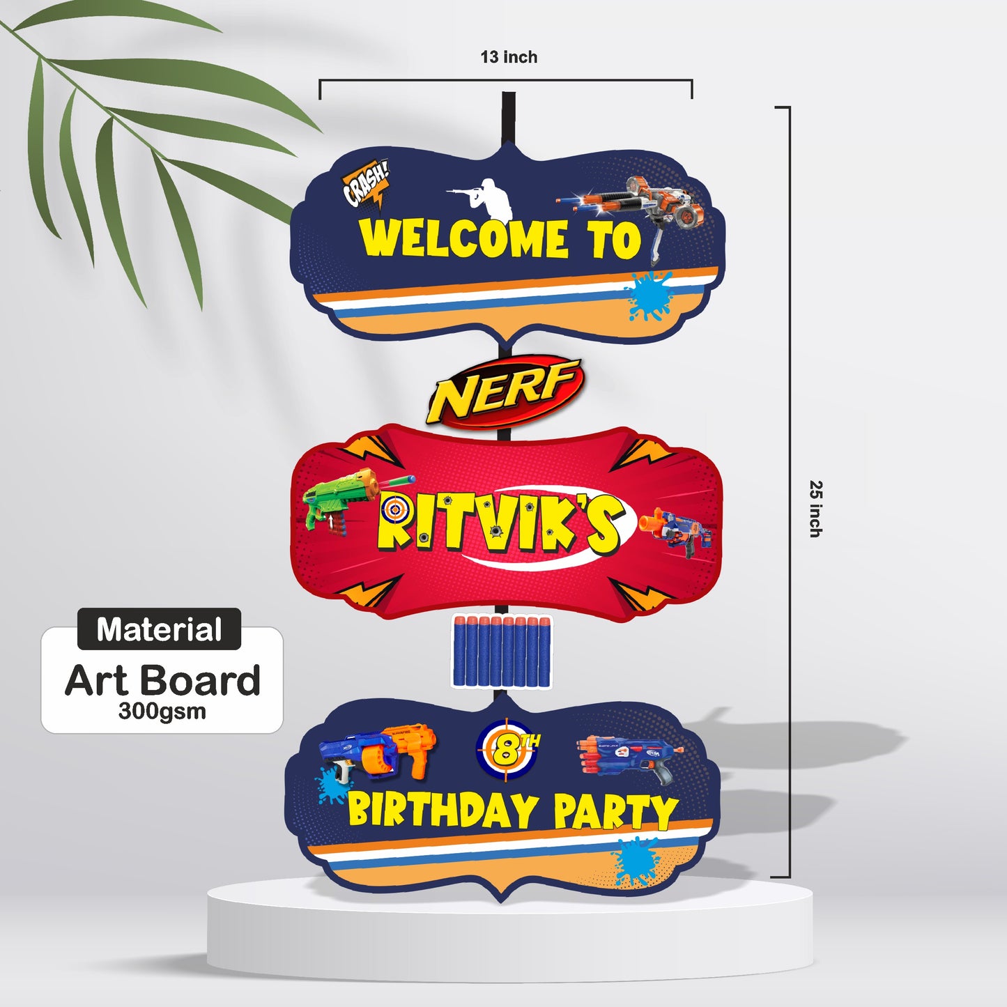 Nerf Gun Theme Door Poster